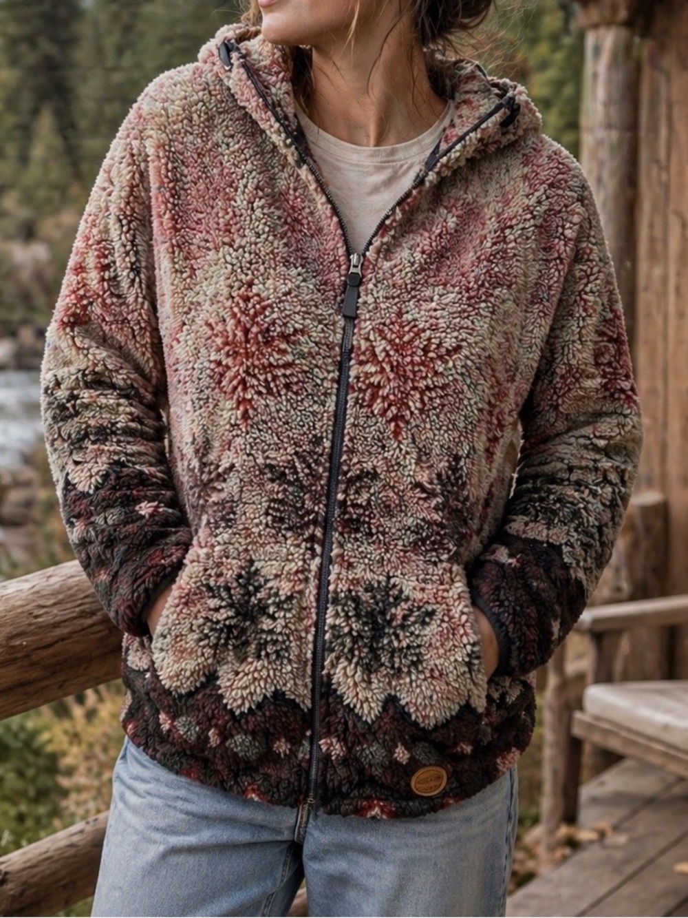 Vintage Woolrich USA Made Fleece Jacket